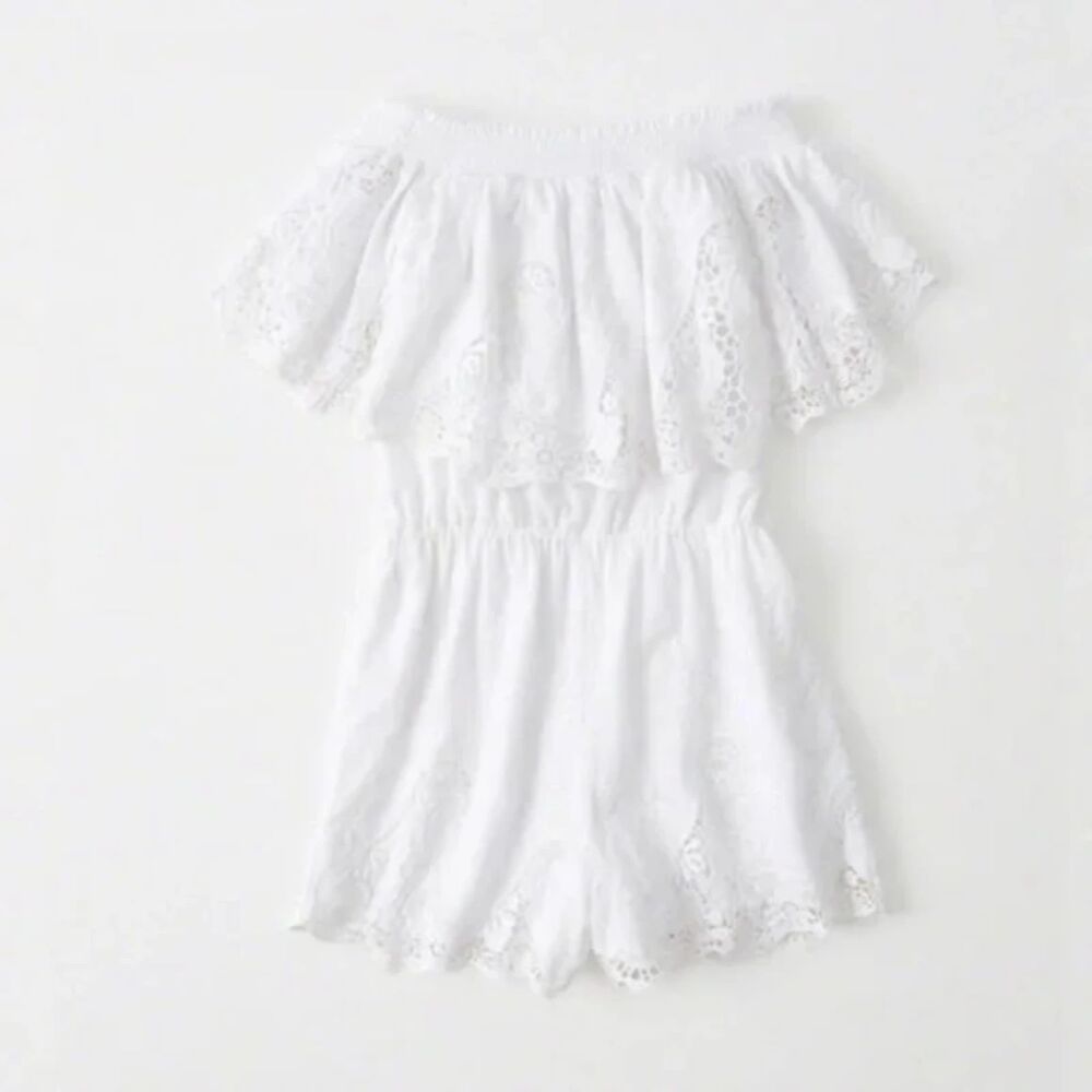 ABERCROMBIE & FITCH‎ Crochet Sleeveless Romper Sz XS
